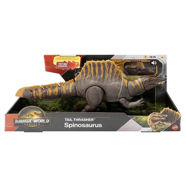 Mattel Jurassic World Rebirth Σπινόσαυρος Με Διπλή Λειτουργία Επίθεσης Και Ήχους - JGB56