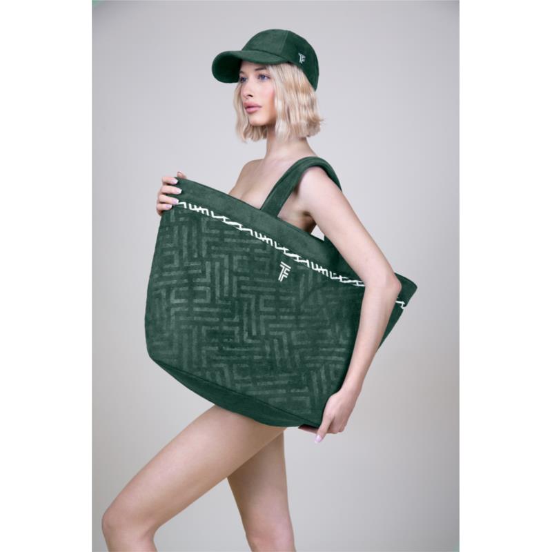 Τσάντα Θαλάσσης Polyester-Poliammide 40x40x68εκ. Feel & Touch Icon Verde (Χρώμα: Πράσινο , Ύφασμα: 88% Polyester-12% Polyamide) - Feel and Touch - 5206480676574