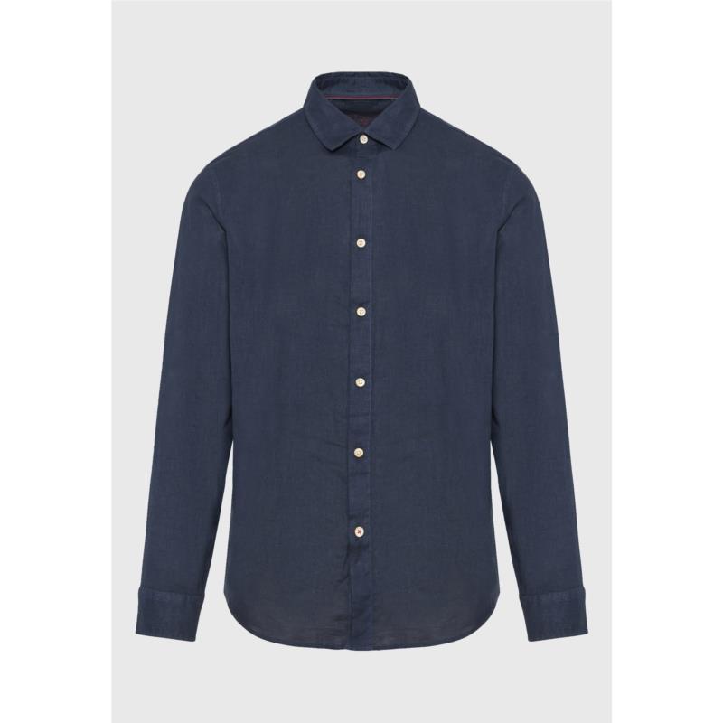 Garment dyed λινό πουκάμισο - The essentials