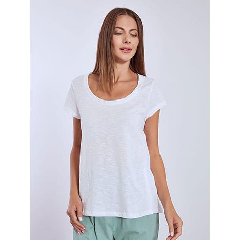 T-shirt με καμπύλη στο τελείωμα SN9489.4163+3