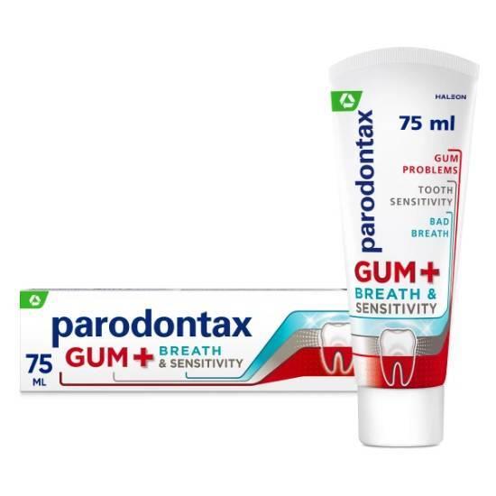 PARODONTAX Gum + Breath & Sensitivity Οδοντόκρεμα Για Υγιή Ούλα & Δροσερή Αναπνοή 75ml