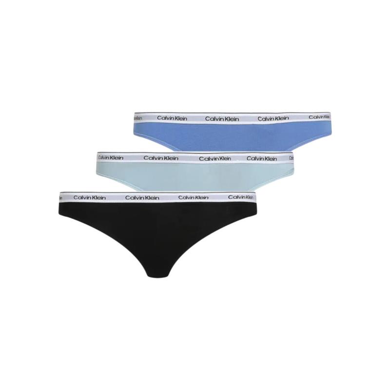 Εσώρουχα και μποξεράκια εγκυμοσύνης Calvin Klein Jeans LOGO 3 PACK THONG WOMEN