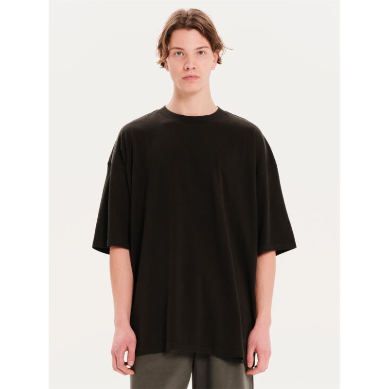 Emerson - EMERSON ΜΟΝΟΧΡΩΜΟ ΑΝΔΡΙΚΟ ΚΟΝΤΟΜΑΝΙΚΟ OVERSIZED T-SHIRT - FOREST