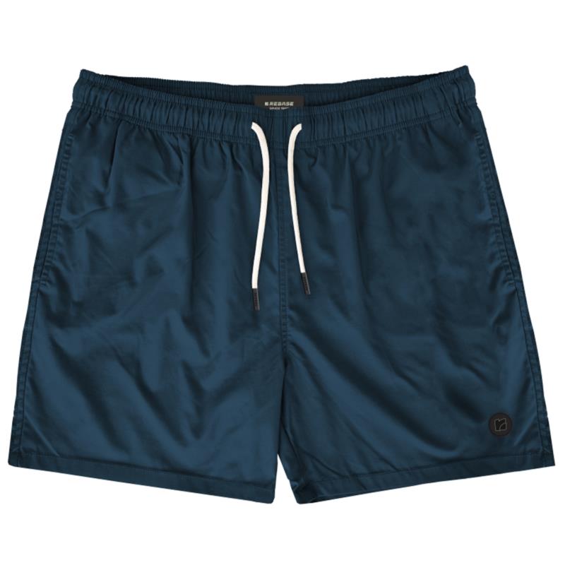 Rebase - SWIM SHORTS IN PATTERNED PRINT - NAVY BLUE