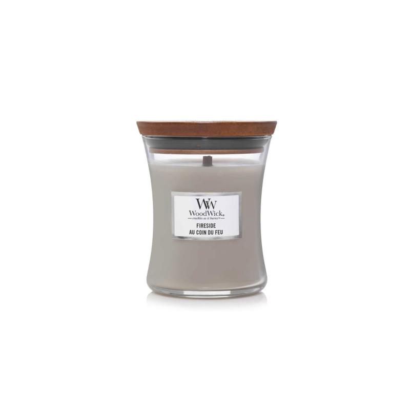 WoodWick αρωματικό κερί σε γυάλινο δοχείο medium "Fireside" - 92106E