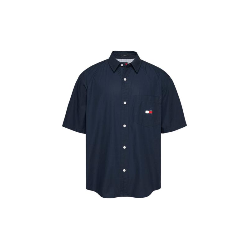 Πουκάμισο με μακριά μανίκια Tommy Hilfiger TOMMY JEANS POPLIN SHORTSLEEVE OVERSHIRT MEN