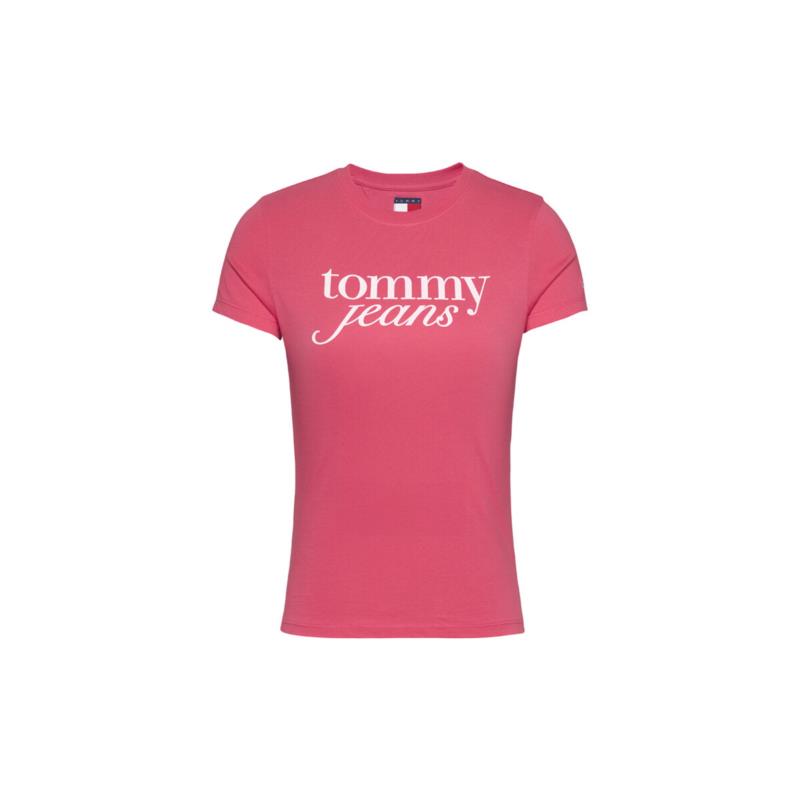T-shirt με κοντά μανίκια Tommy Hilfiger TOMMY JEANS ESSENTIAL LOGO SLIM FIT T-SHIRT WOMEN