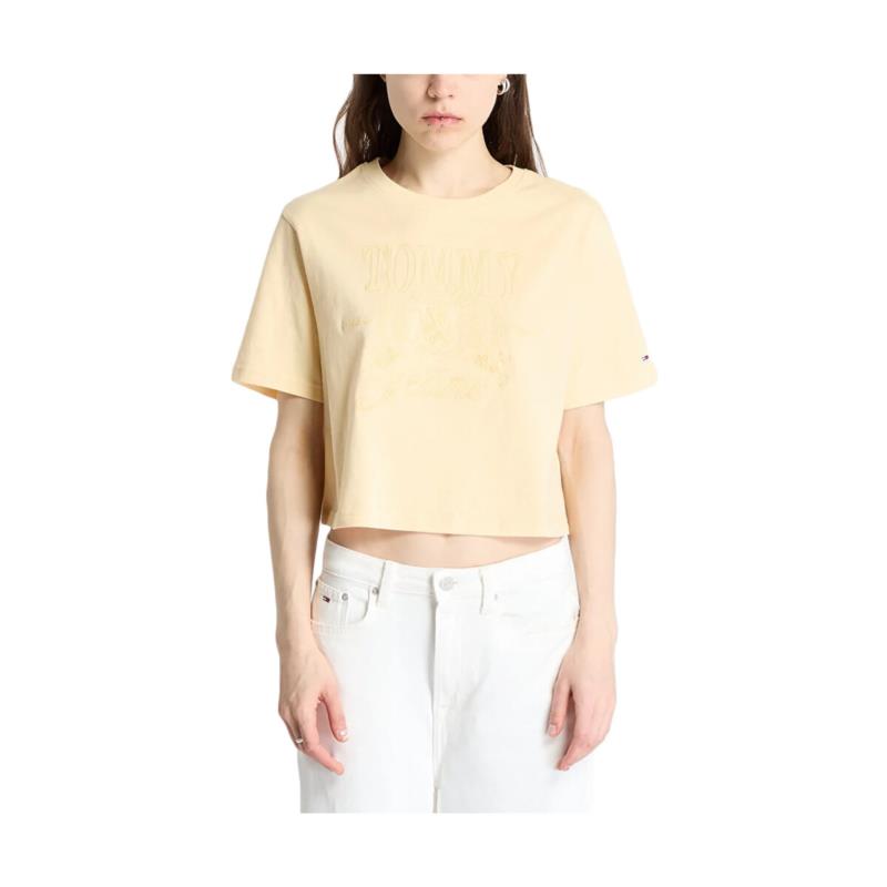 T-shirt με κοντά μανίκια Tommy Hilfiger TOMMY JEANS TONAL CREST RELAXED FIT T-SHIRT WOMEN