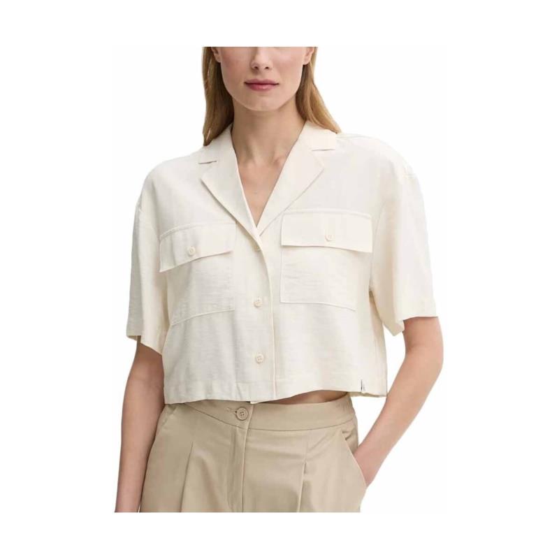 Πουκάμισα Calvin Klein Jeans ECOVERO UTILITY SHORTSLEEVE SHIRT WOMEN