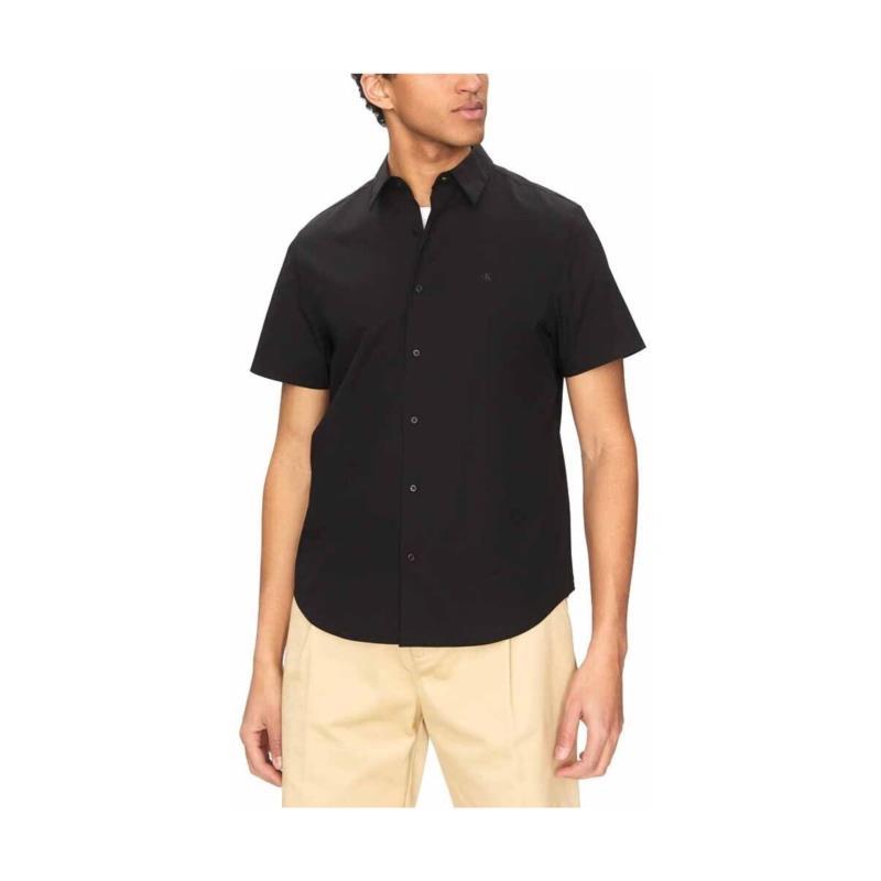 Πουκάμισο με μακριά μανίκια Calvin Klein Jeans SOLID STRETCH SHORTSLEEVE CLASSIC FIT SHIRT MEN