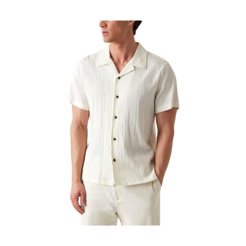 Πουκάμισο με μακριά μανίκια Guess SCHAFFER RESORT SHORTSLEEVE SHIRT MEN