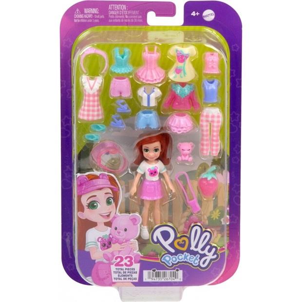 Mattel Polly Pocket Κούκλα Strawberry Fashion - JCB22