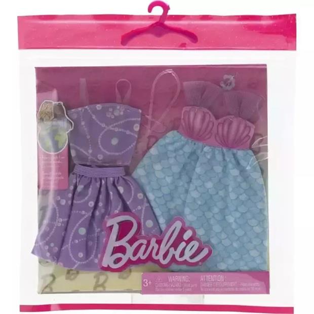 Mattel Barbie Μόδες Σετ Των 2 - Mermaid-Themed Dress - HRH44