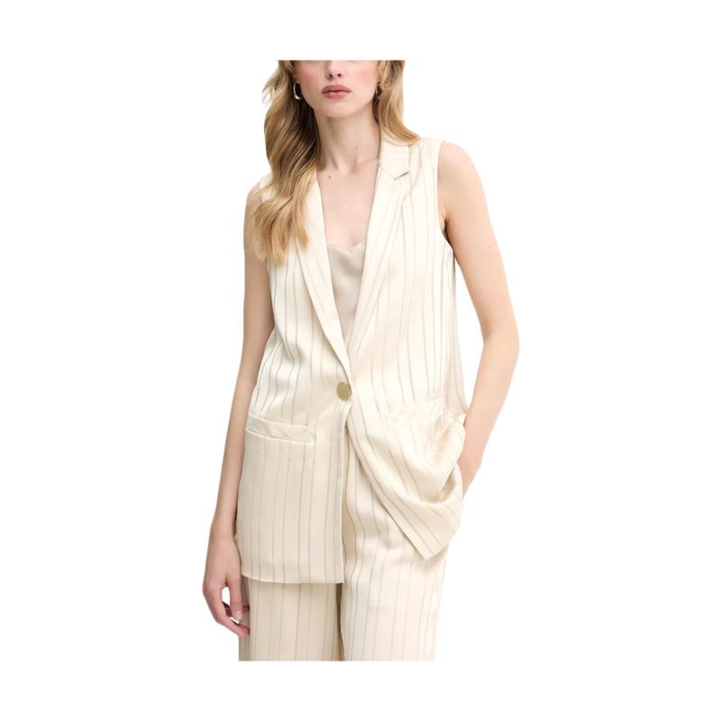 Αμάνικα/T-shirts χωρίς μανίκια EAX STRIPE WAISTCOAT WOMEN