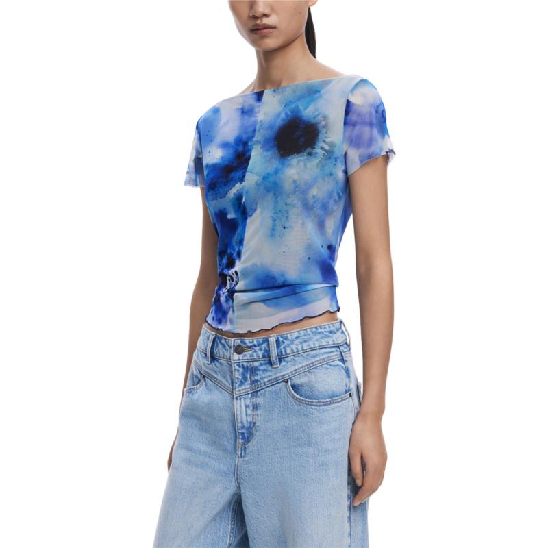 T-shirt με κοντά μανίκια Desigual REPRIS TS AURA 25WWTKX7