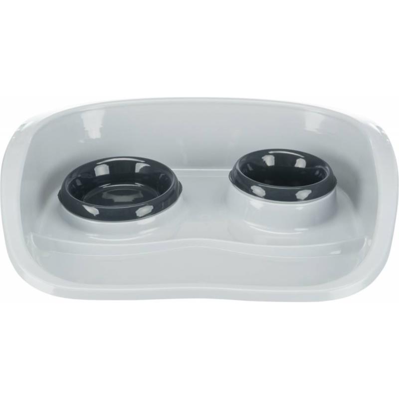 ΔΙΣΚΟΣ ΦΑΓΗΤΟΥ TRIXIE DINNER SET ΓΚΡΙ/ΜΑΥΡΟ 46X11X30CM