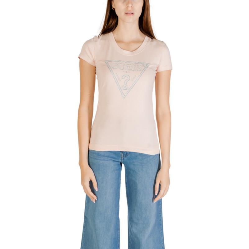 T-shirt με κοντά μανίκια Guess SS CN SHINY TRIANGLE W5RI11 J1314
