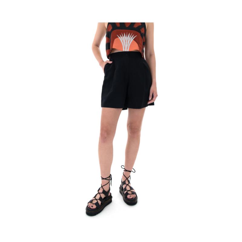 Shorts & Βερμούδες Moutaki LINEN ELASTIC HIGH WAIST SHORTS WOMEN