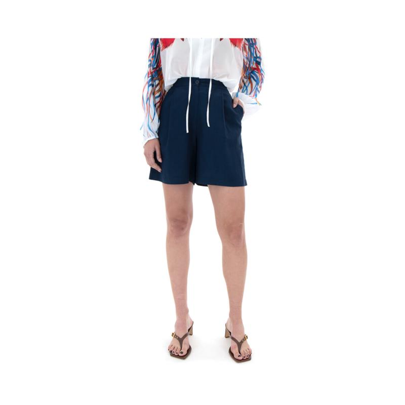 Shorts & Βερμούδες Moutaki LINEN ELASTIC HIGH WAIST SHORTS WOMEN