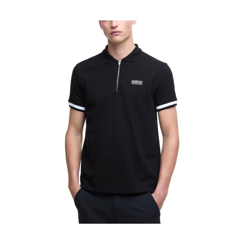 T-shirt με κοντά μανίκια Barbour BRADLEY ZIP POLO T-SHIRT MEN INTERNATIONAL