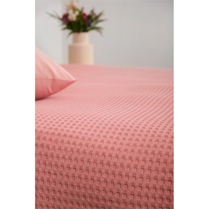 ΚΟΥΒΕΡΤΑ ΥΠΕΡΔΙΠΛΗ NAF NAF WAFFLE ΠΙΚΕ ROSE 230Χ240CM