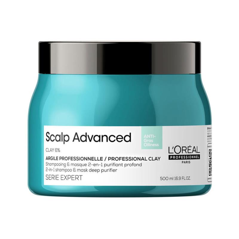Σαμπουάν L'oreal 2-in-1 Purifying Deep Scalp Advanced Shampoo Mask 500