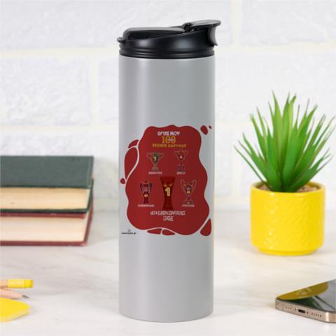 100 Χρόνια Θρύλος 82 Κύπελλα Δόξας! - Sports Gym Θερμός 600 ml Γκρι