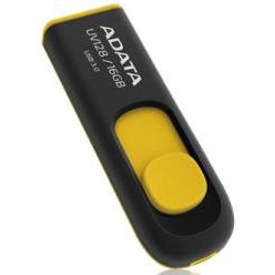 ADATA DASHDRIVE UV128 16GB USB3.0 FLASH DRIVE BLACK/YELLOW
