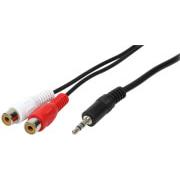 LOGILINK CA1044 AUDIO CABLE 1X 3.5MM MALE TO 2X CINCH FEMALE 1.5M
