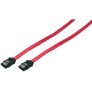 LOGILINK CS0001 SATA CABLE WITH CLIP 2X MALE 0.5M RED