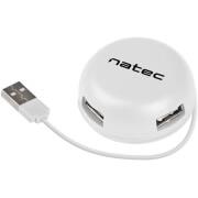 NATEC NHU-1331 BUMBLEBEE 4-PORT USB 2.0 HUB WHITE