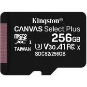 KINGSTON SDCS2/256GBSP CANVAS SELECT PLUS 256GB MICRO SDXC 100R A1 C10 SINGLE PACK