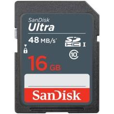 SANDISK SDSDUNB-016G 16GB ULTRA SDHC UHS-I CLASS 10