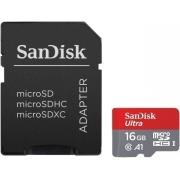 SANDISK SDSQUAR-016G-GN6IA 16GB ULTRA A1 MICRO SDHC U1 CLASS 10 WITH ADAPTER