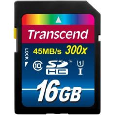 TRANSCEND TS16GSDU1 16GB SDHC CLASS 10 UHS-I 300X PREMIUM