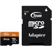 TEAM GROUP TUSDX64GUHS03 64GB MICRO SDΧC UHS-I CLASS 10 WITH SD ADAPTER