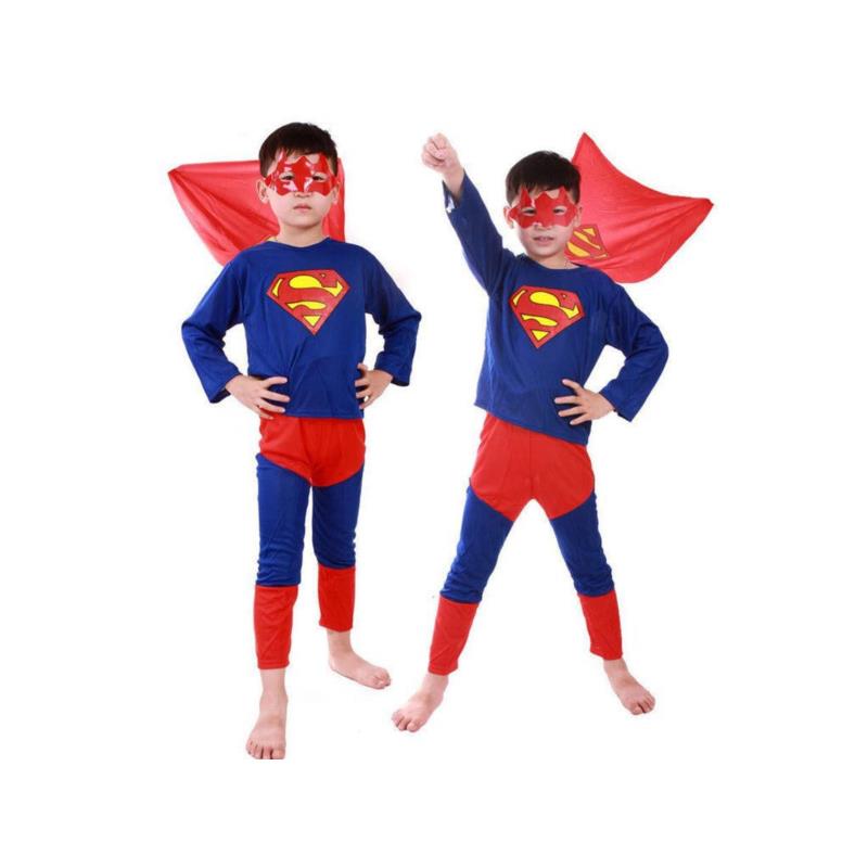Αποκριάτικη Παιδική Στολή τύπου SuperHero με Κάπα και Μάσκα - Cb