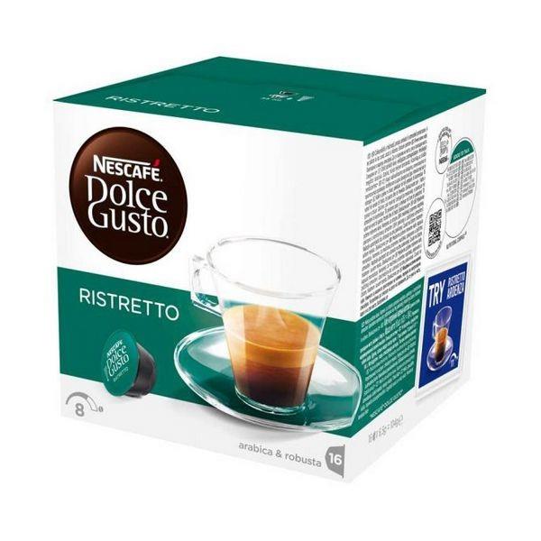 Κάψουλες Καφέ με Θήκη Nescafe Dolce Gusto 41640 Espresso Ristretto (16 uds)
