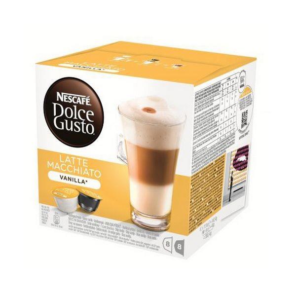 Κάψουλες Καφέ με Θήκη Nescafe Dolce Gusto 70676 Latte Macchiato (16 uds) Βανίλια