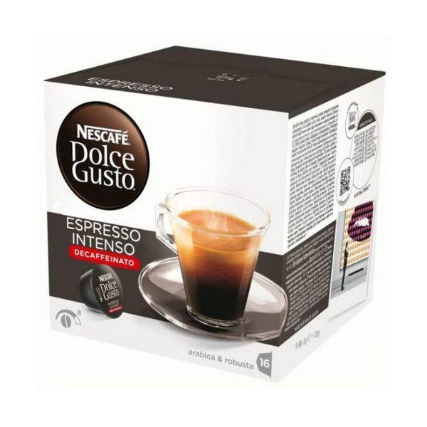 Κάψουλες Καφέ με Θήκη Nescafe Dolce Gusto 60924 Espresso Intenso Decaffeinato (16 uds)