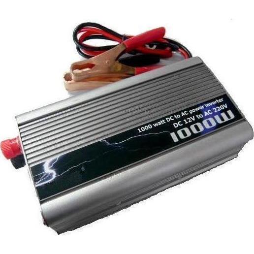 Inverter Αυτοκινήτου – Φωτοβολταϊκών 1000 Watt 12V με Θύρα USB OEM TBE 1000