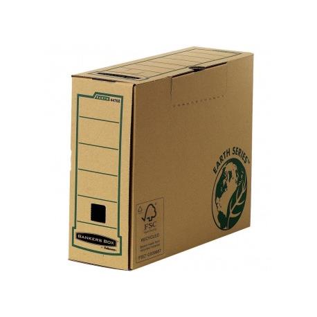 Κουτί Αποθήκευσης και Μεταφοράς Αρχείων A4 10x25x31.5cm.Δεν απαιτεί τη χρήση ταινίας. Fellowes Bankers Box® Earth Series 470201