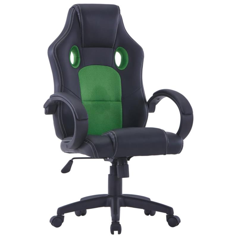 vidaXL Καρέκλα Gaming Πράσινη από Συνθετικό Δέρμα