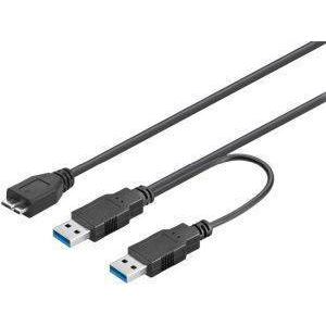 GOOBAY 95746 USB3.0 DUAL POWER SUPERSPEED CABLE 0.3M