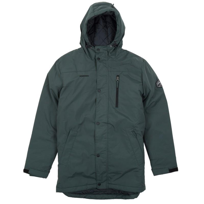Emerson Long Jacket With Hood EM10.44 Σκούρο Πράσινο