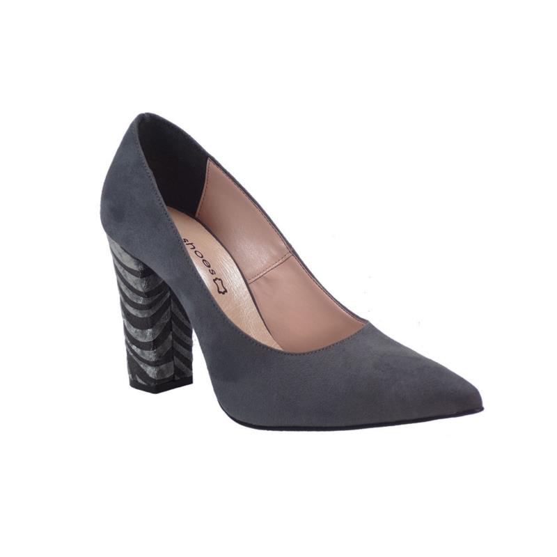 KATIA SHOES Γυναικεία Παπούτσια Γόβες Κ/ΓΟΒΑ/4972 Ανθρακί Καστόρι