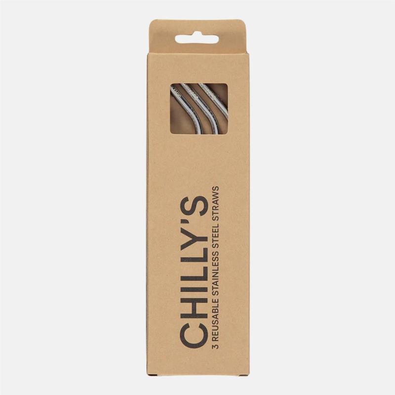 Chilly's 3 Reusable Stainless Steel Straws (9000042412_36495)