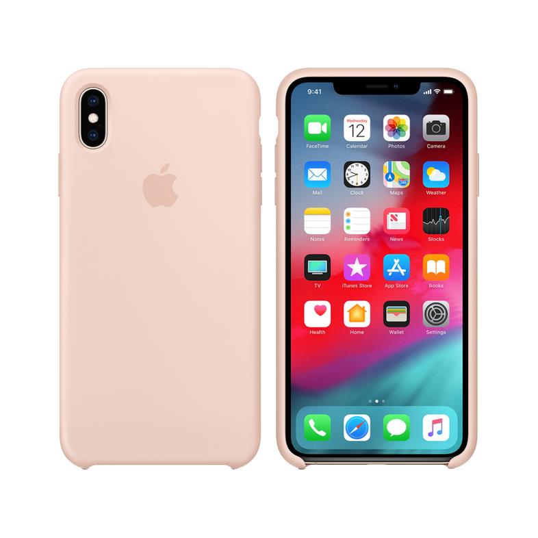 APPLE iPhone XS / Χ Silicone Case - Pink Sand