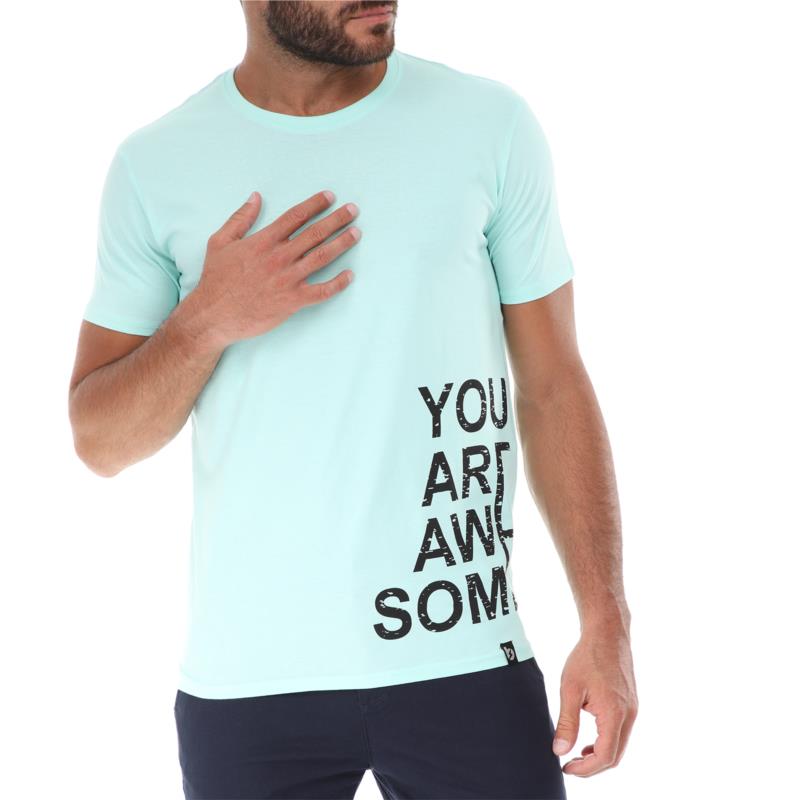 BATTERY - Ανδρικό t-shirt GREENWOOD γαλάζιο