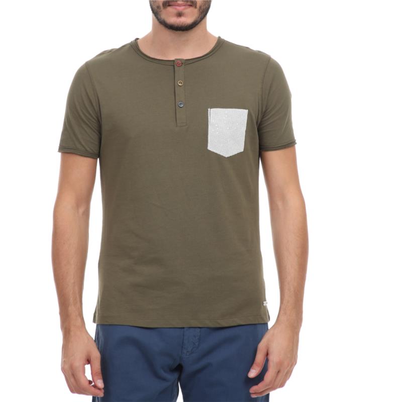 SSEINSE - Ανδρικό t-shirt SSEINSE SERAFINO χακί